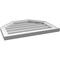 Ekena Millwork Octagonal Top Surface Mount PVC Gable Vent w/ 2"W x 1-1/2"P Brickmould Frame, 24"W x 18"H GVPOT24X1802SN - alternate 2